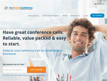 Tablet Screenshot of myglobalconference.com
